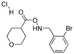 4-(2-BROMO-BENZYLAMINO)-TETRAHYDRO-PYRAN-4-CARBOXYLIC ACID HYDROCHLORIDE Struktur