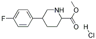 METHYL 5-(4-FLUOROPHENYL)PIPERIDINE-2-CARBOXYLATE HYDROCHLORIDE Struktur