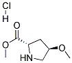 METHYL (2S,4R)-4-METHOXYPYRROLIDINE-2-CARBOXYLATE HYDROCHLORIDE Struktur