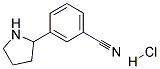 3-(PYRROLIDIN-2-YL)BENZONITRILE HYDROCHLORIDE Struktur