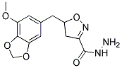 5-[(7-METHOXY-1,3-BENZODIOXOL-5-YL)METHYL]-4,5-DIHYDROISOXAZOLE-3-CARBOHYDRAZIDE Struktur