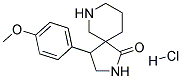 4-(4-METHOXYPHENYL)-2,7-DIAZASPIRO[4.5]DECAN-1-ONE HYDROCHLORIDE Struktur