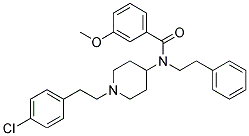 N-(1-[2-(4-CHLOROPHENYL)ETHYL]PIPERIDIN-4-YL)-3-METHOXY-N-(2-PHENYLETHYL)BENZAMIDE