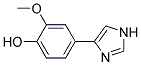 4-(1H-IMIDAZOL-4-YL)-2-METHOXY-PHENOL Struktur