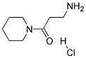 3-AMINO-1-PIPERIDIN-1-YL-PROPAN-1-ONE HYDROCHLORIDE Struktur