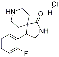 4-(2-FLUOROPHENYL)-2,8-DIAZASPIRO[4.5]DECAN-1-ONE HYDROCHLORIDE Struktur