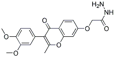 [3-(3,4-DIMETHOXY-PHENYL)-2-METHYL-4-OXO-4H-CHROMEN-7-YLOXY]-ACETIC ACID HYDRAZIDE Struktur