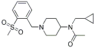 N-(CYCLOPROPYLMETHYL)-N-(1-[2-(METHYLSULFONYL)BENZYL]PIPERIDIN-4-YL)ACETAMIDE Struktur