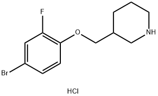 3-[(4-BROMO-2-FLUOROPHENOXY)METHYL]PIPERIDINE Struktur