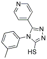 4-(3-METHYLPHENYL)-5-PYRIDIN-4-YL-4H-1,2,4-TRIAZOLE-3-THIOL Struktur