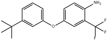 4-[3-(TERT-BUTYL)PHENOXY]-2-(TRIFLUOROMETHYL)-PHENYLAMINE Struktur