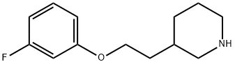 3-[2-(3-FLUOROPHENOXY)ETHYL]PIPERIDINE Struktur