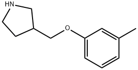 3-[(3-METHYLPHENOXY)METHYL]PYRROLIDINE Struktur