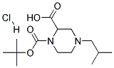 4-ISOBUTYL-PIPERAZINE-1,2-DICARBOXYLIC ACID 1-TERT-BUTYL ESTER HYDROCHLORIDE Struktur