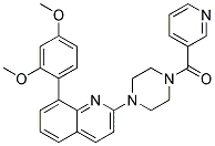 8-(2,4-DIMETHOXYPHENYL)-2-[4-(PYRIDIN-3-YLCARBONYL)PIPERAZIN-1-YL]QUINOLINE Struktur