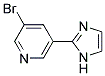 3-BROMO-5-(1H-IMIDAZOL-2-YL)-PYRIDINE Struktur