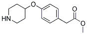 METHYL 2-[4-(4-PIPERIDINYLOXY)PHENYL]ACETATE Struktur