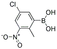 5-CHLORO-2-METHYL-3-NITROPHENYLBORONIC ACID Struktur