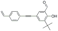 3-TERT-BUTYL-2-HYDROXY-5-(4-VINYL-PHENYLETHYNYL)-BENZALDEHYDE Struktur