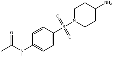 N-[4-[(4-AMINOPIPERIDIN-1-YL)SULFONYL]PHENYL]ACETAMIDE Struktur