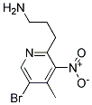 (5-BROMO-4-METHYL-3-NITRO-PYRIDIN-2-YL)-PROPYL-AMINE Struktur