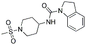 N-[1-(METHYLSULFONYL)PIPERIDIN-4-YL]INDOLINE-1-CARBOXAMIDE Struktur