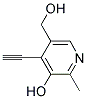 4-ETHYNYL-3-HYDROXY-5-(HYDROXYMETHYL)-2-METHYL-PYRIDINE Struktur