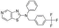 N-PHENYL-N-[4-(TRIFLUOROMETHYL)BENZYL][1,3]THIAZOLO[4,5-C]PYRIDIN-2-AMINE Struktur