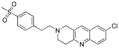 8-CHLORO-2-(2-[4-(METHYLSULFONYL)PHENYL]ETHYL)-1,2,3,4-TETRAHYDROBENZO[B]-1,6-NAPHTHYRIDINE Struktur