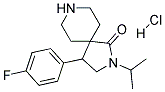 4-(4-FLUOROPHENYL)-2-ISOPROPYL-2,8-DIAZASPIRO[4.5]DECAN-1-ONE HYDROCHLORIDE Struktur