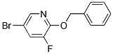 5-BROMO-3-FLUORO-2-BENZOXY-PYRIDINE Struktur