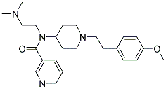 N-[2-(DIMETHYLAMINO)ETHYL]-N-(1-[2-(4-METHOXYPHENYL)ETHYL]PIPERIDIN-4-YL)NICOTINAMIDE Struktur