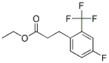 3-(4-FLUORO-2-TRIFLUOROMETHYL-PHENYL)-PROPIONIC ACID ETHYL ESTER Struktur