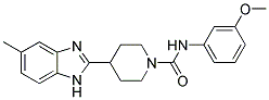 N-(3-METHOXYPHENYL)-4-(5-METHYL-1H-BENZIMIDAZOL-2-YL)PIPERIDINE-1-CARBOXAMIDE Struktur