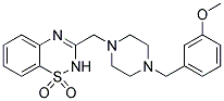 3-([4-(3-METHOXYBENZYL)PIPERAZIN-1-YL]METHYL)-2H-1,2,4-BENZOTHIADIAZINE 1,1-DIOXIDE