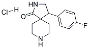 4-(4-FLUOROPHENYL)-2,8-DIAZASPIRO[4.5]DECAN-1-ONE HYDROCHLORIDE Struktur