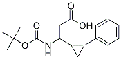 3-TERT-BUTOXYCARBONYLAMINO-3-(2-PHENYL-CYCLOPROPYL)-PROPIONIC ACID Struktur