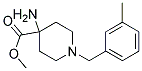 METHYL 4-AMINO-1-(3-METHYLBENZYL)PIPERIDINE-4-CARBOXYLATE Struktur