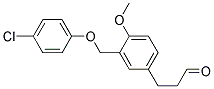 3-[3-(4-CHLORO-PHENOXYMETHYL)-4-METHOXY-PHENYL]-PROPIONALDEHYDE Struktur