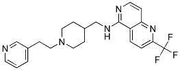 N-([1-(2-PYRIDIN-3-YLETHYL)PIPERIDIN-4-YL]METHYL)-2-(TRIFLUOROMETHYL)-1,6-NAPHTHYRIDIN-5-AMINE|