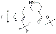 (S)-3-(3,5-BIS-TRIFLUOROMETHYL-BENZYL)-PIPERAZINE-1-CARBOXYLIC ACID TERT-BUTYL ESTER Struktur