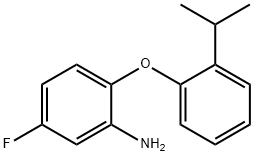 5-FLUORO-2-(2-ISOPROPYLPHENOXY)ANILINE Struktur