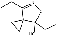 4,7-DIETHYL-5-OXA-6-AZA-SPIRO[2.4]HEPT-6-EN-4-OL Struktur