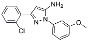 5-AMINO-1-(3-METHOXYPHENYL)-3-(2-CHLOROPHENYL)-1H-PYRAZOLE Struktur