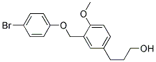 3-[3-(4-BROMO-PHENOXYMETHYL)-4-METHOXY-PHENYL]-PROPAN-1-OL Struktur