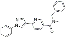 N-BENZYL-N-METHYL-6-(1-PHENYL-1H-PYRAZOL-4-YL)NICOTINAMIDE