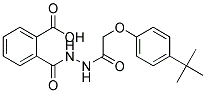 2-(N'-[2-(4-TERT-BUTYL-PHENOXY)-ACETYL]-HYDRAZINOCARBONYL)-BENZOIC ACID Struktur