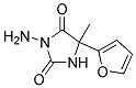 3-AMINO-5-(2-FURYL)-5-METHYLIMIDAZOLIDINE-2,4-DIONE Struktur