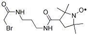 3-(3-(2-BROMOACETAMIDO)PROPYLCARBAMOYL)-PROXYL FREE RADICAL Struktur