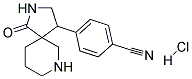 4-(1-OXO-2,7-DIAZASPIRO[4.5]DECAN-4-YL)BENZONITRILE HYDROCHLORIDE Struktur